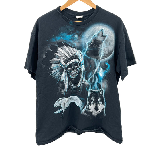 Gildan Warrior Wolf Graphic T-Shirt