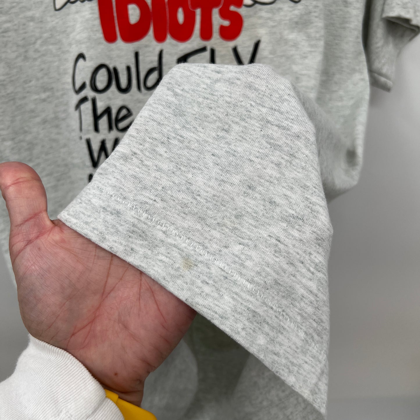 Vintage Best Fruit of the Loom "Idiots" Graphic T-shirt