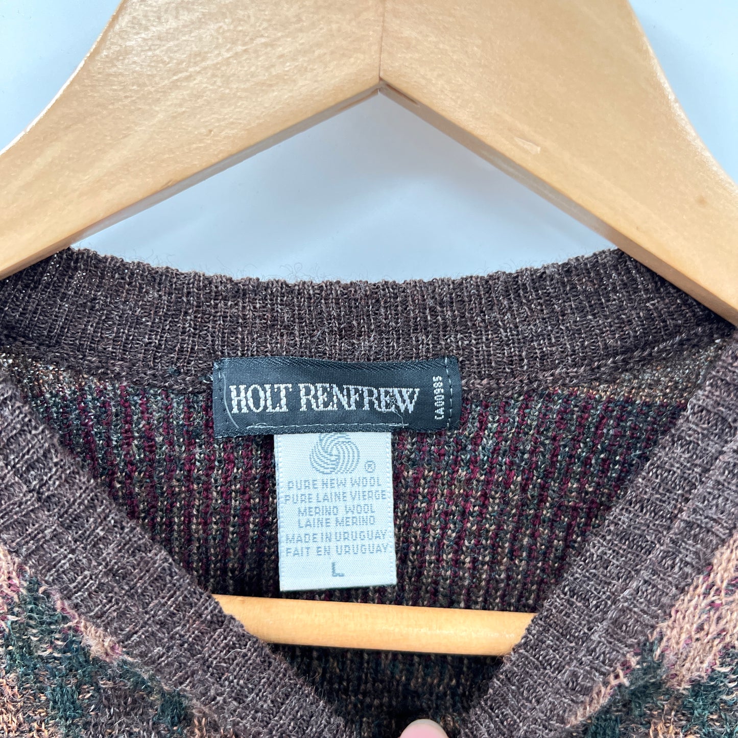 Vintage Holt Renfrew Wool Crewneck Knit Sweater