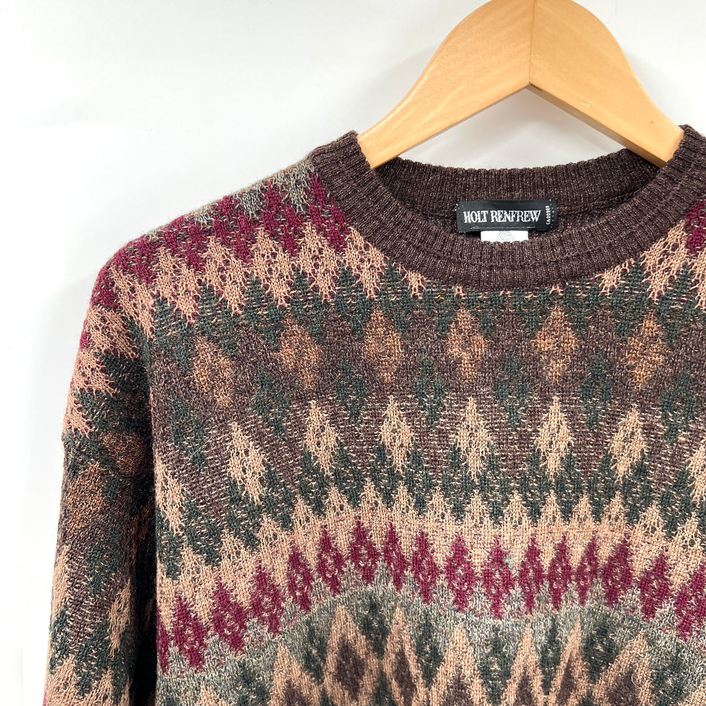 Vintage Holt Renfrew Wool Crewneck Knit Sweater