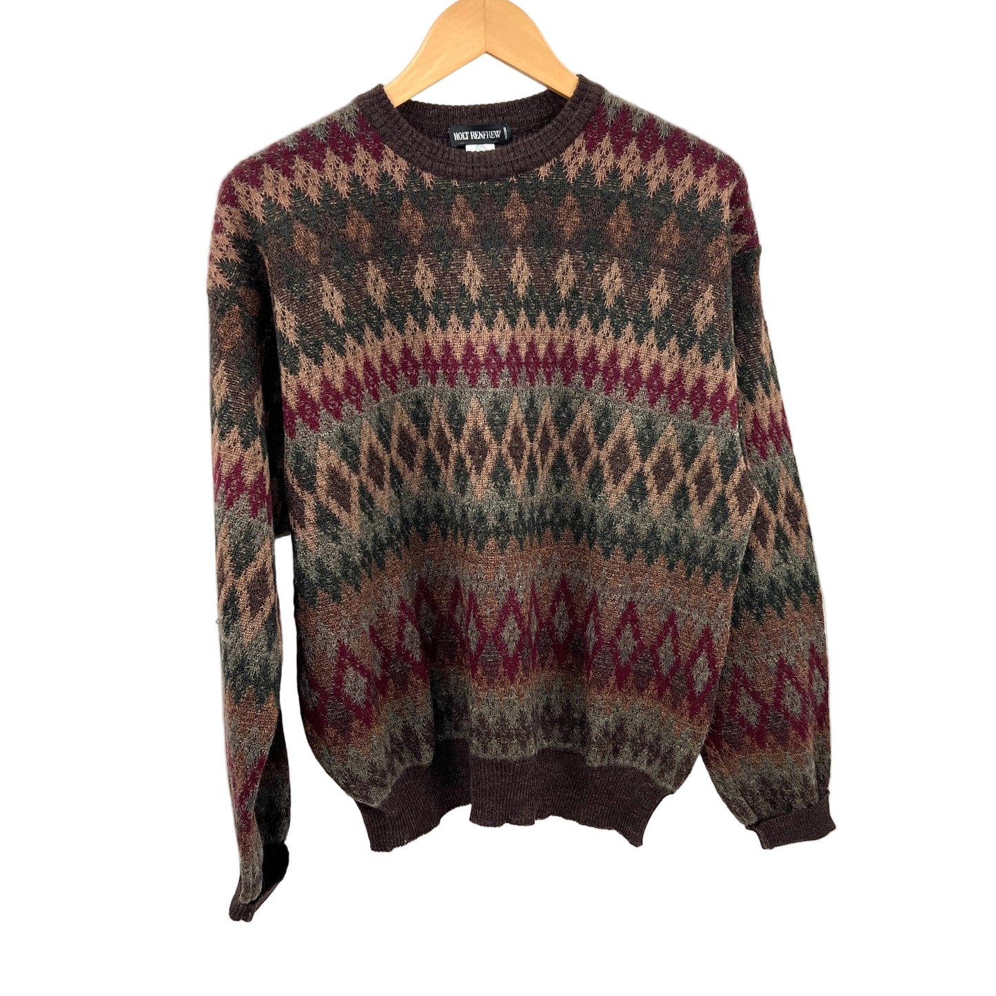 Vintage Holt Renfrew Wool Crewneck Knit Sweater