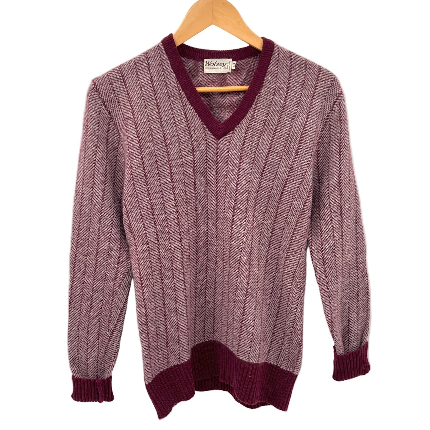 Vintage Wolsey Wool V-neck Sweater