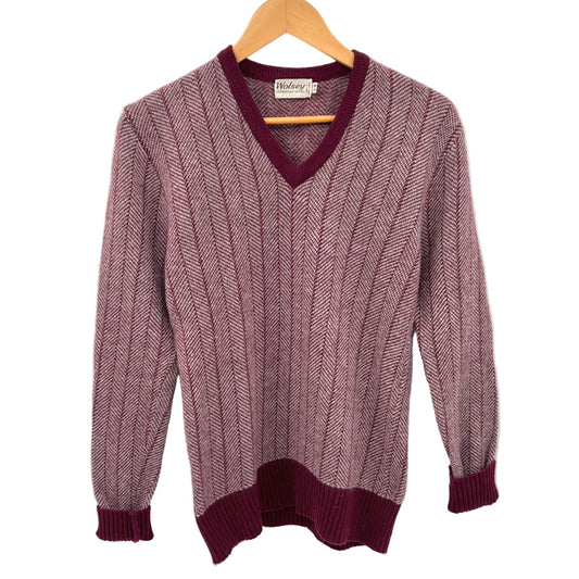 Vintage Wolsey Wool V-neck Sweater