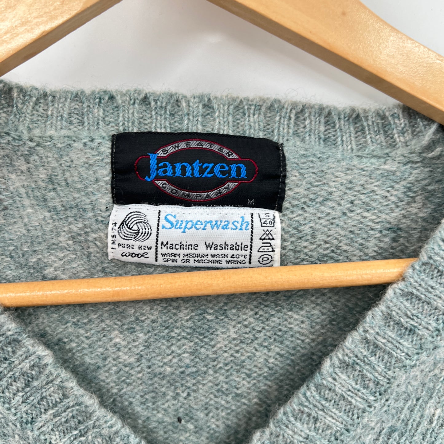 Vintage Jantzen Wool V-neck Sweater