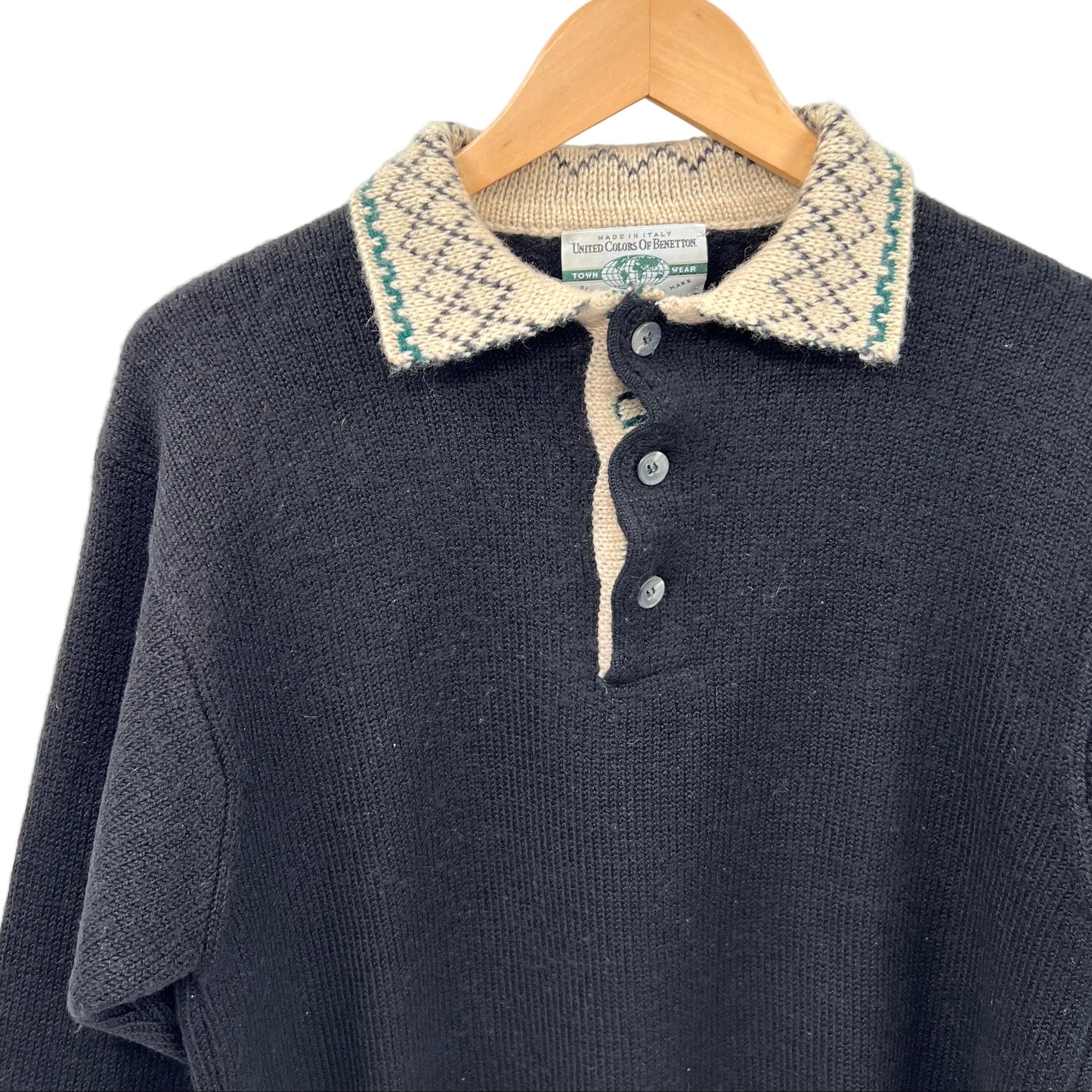 Vintage United Colors of Benetton Wool Blend Knit Sweater