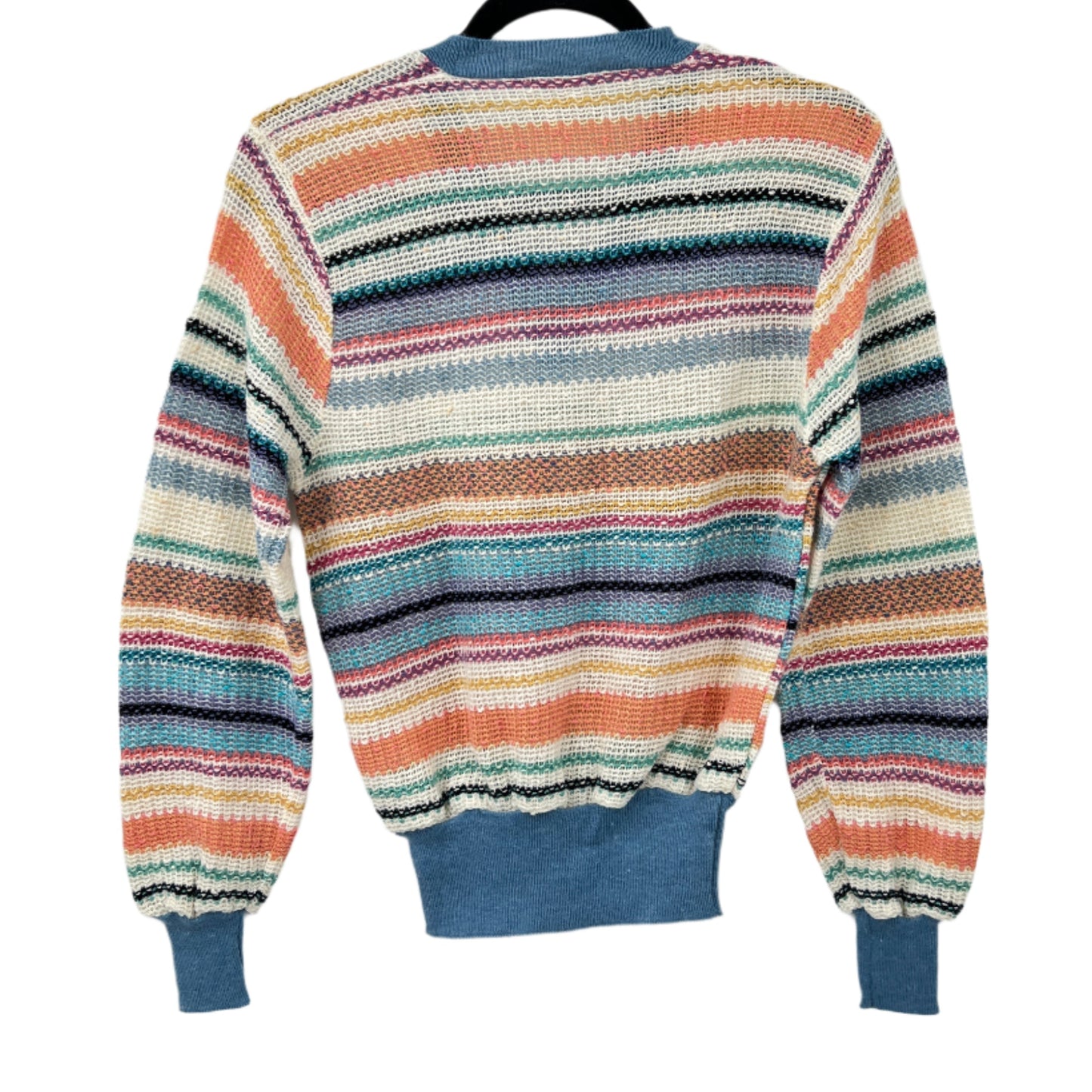 Vintage Graffiti Multicolour Stripes Knit Sweater