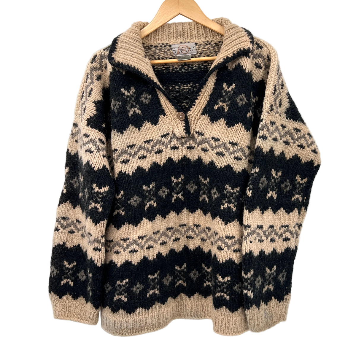 Nuevo Americana Chunky Wool Pullover Sweater