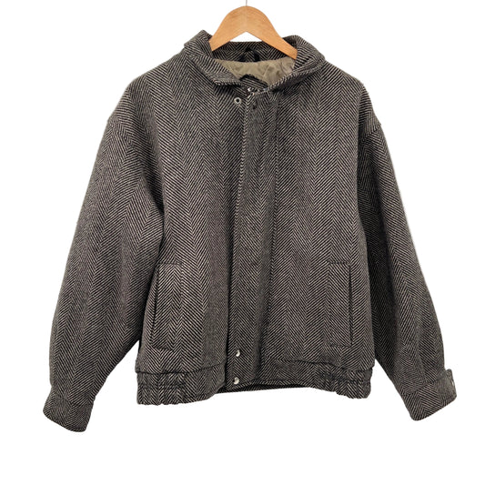 Vintage Wool Lined Bomber Jacket