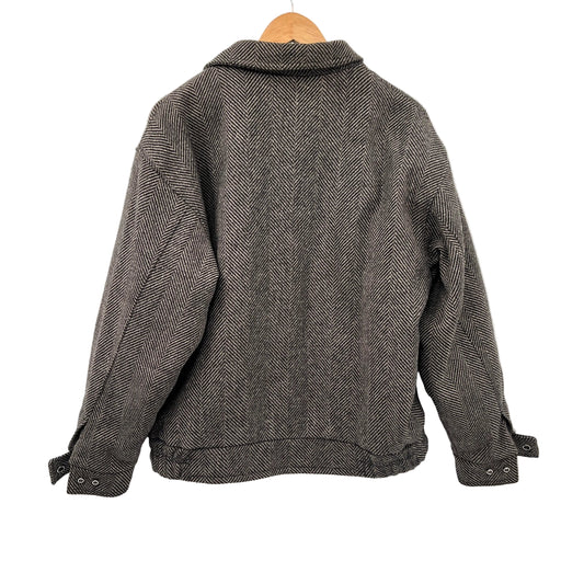 Vintage Wool Lined Bomber Jacket