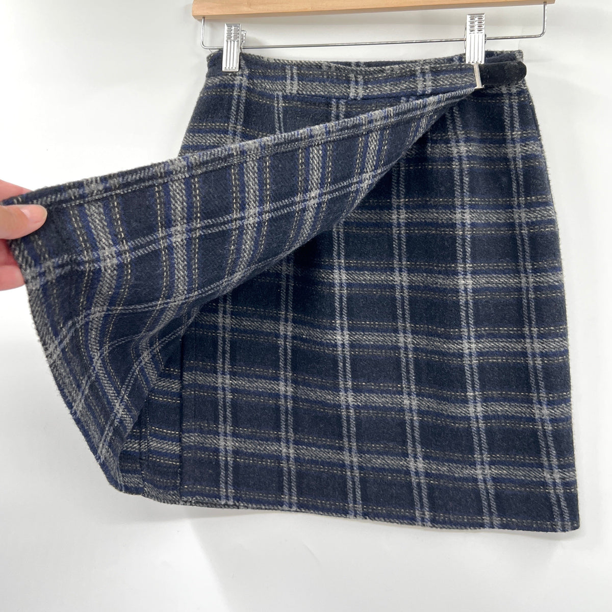 Vintage Fairweather Wool Blend Wrap Mini Skirt