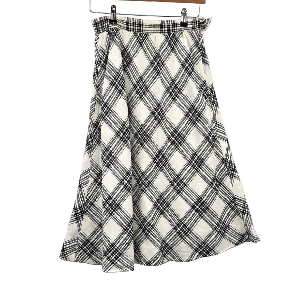 Vintage Sportcraft Plaid A-lined Midi Skirt