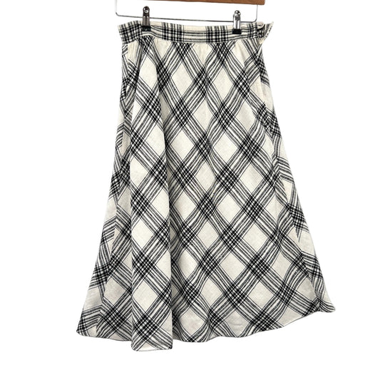 Vintage Sportcraft Plaid A-lined Midi Skirt