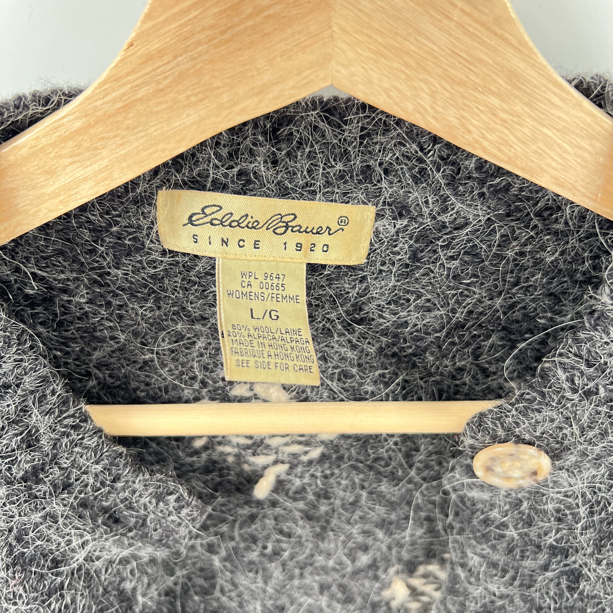 Vintage Eddie Bauer Wool Alpaca Cardigan