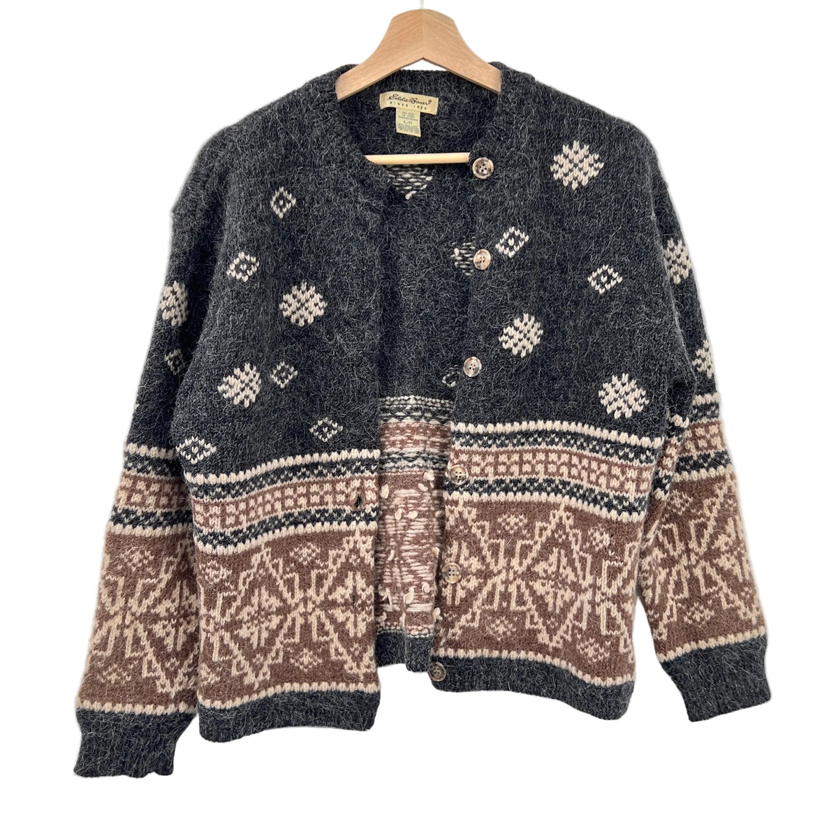 Vintage Eddie Bauer Wool Alpaca Cardigan