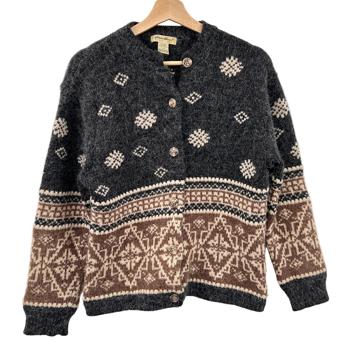 Vintage Eddie Bauer Wool Alpaca Cardigan