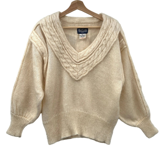 Vintage Mohair Blend V-neck Sweater