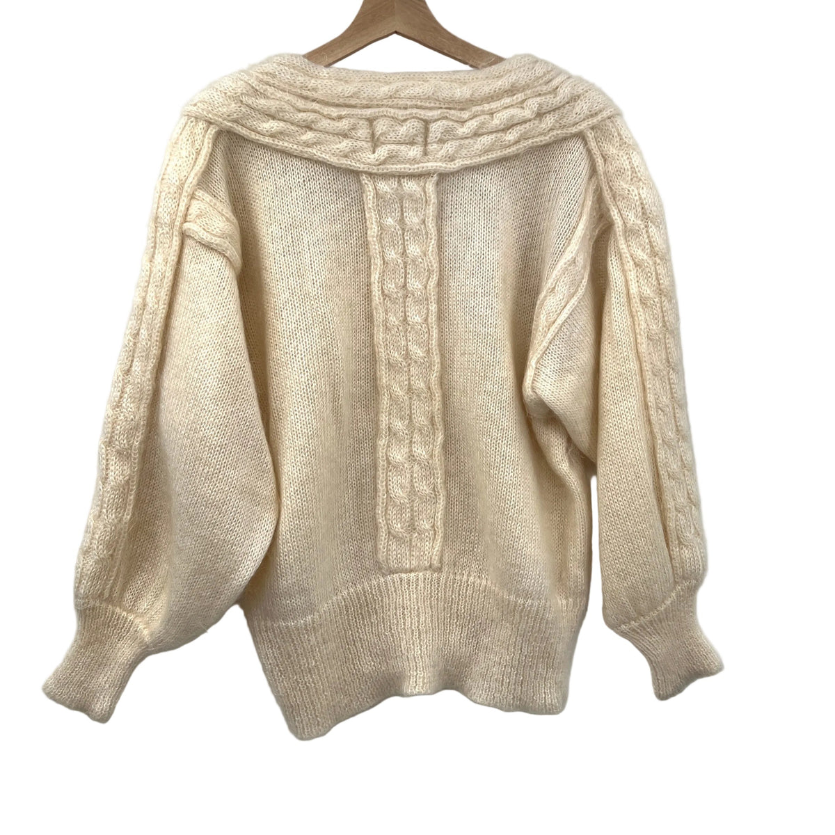 Vintage Mohair Blend V-neck Sweater