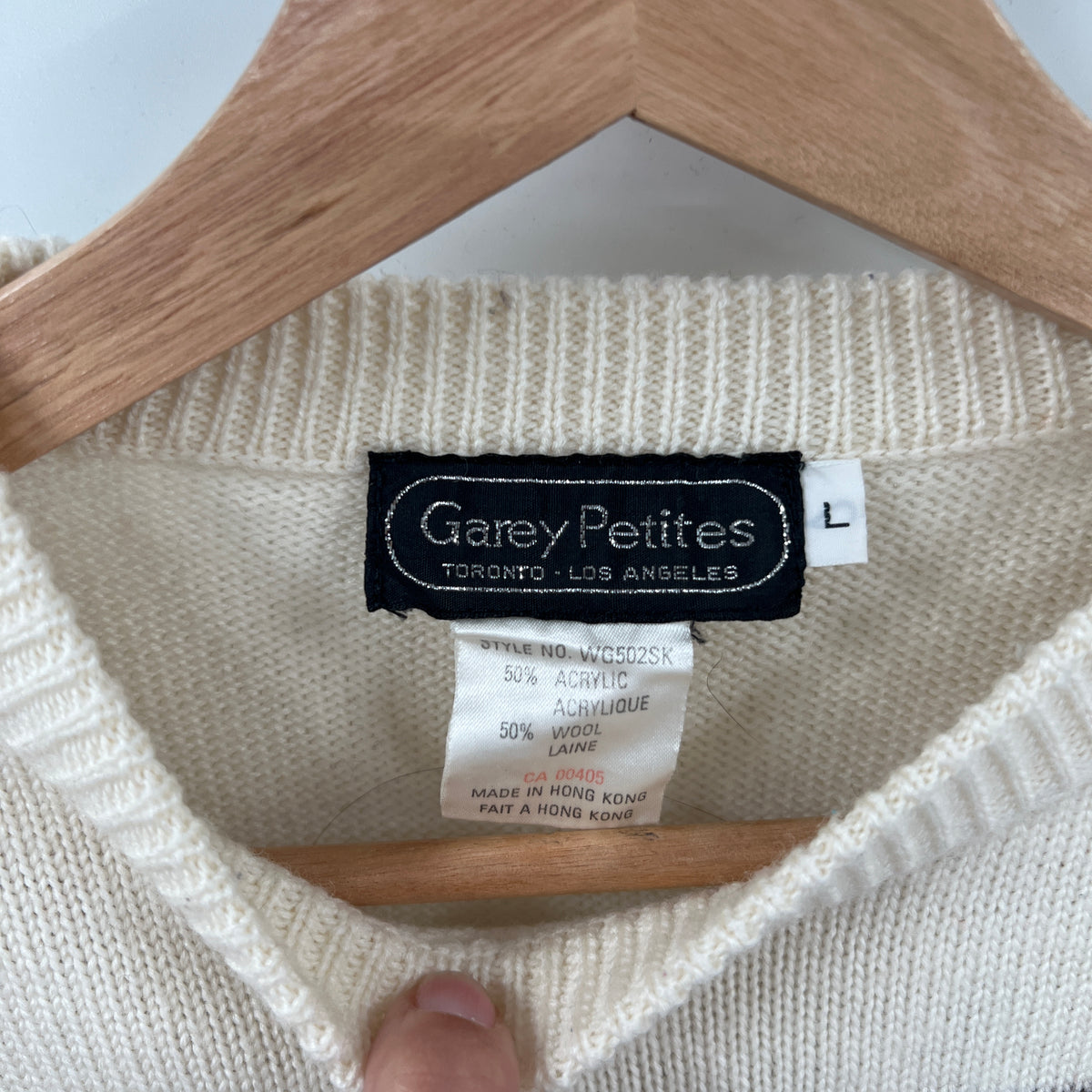 Vintage Garey Frame Center Knit Sweater