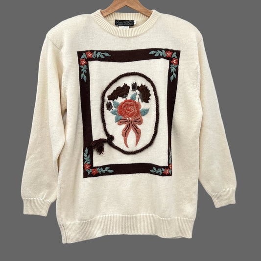 Vintage Garey Frame Center Knit Sweater
