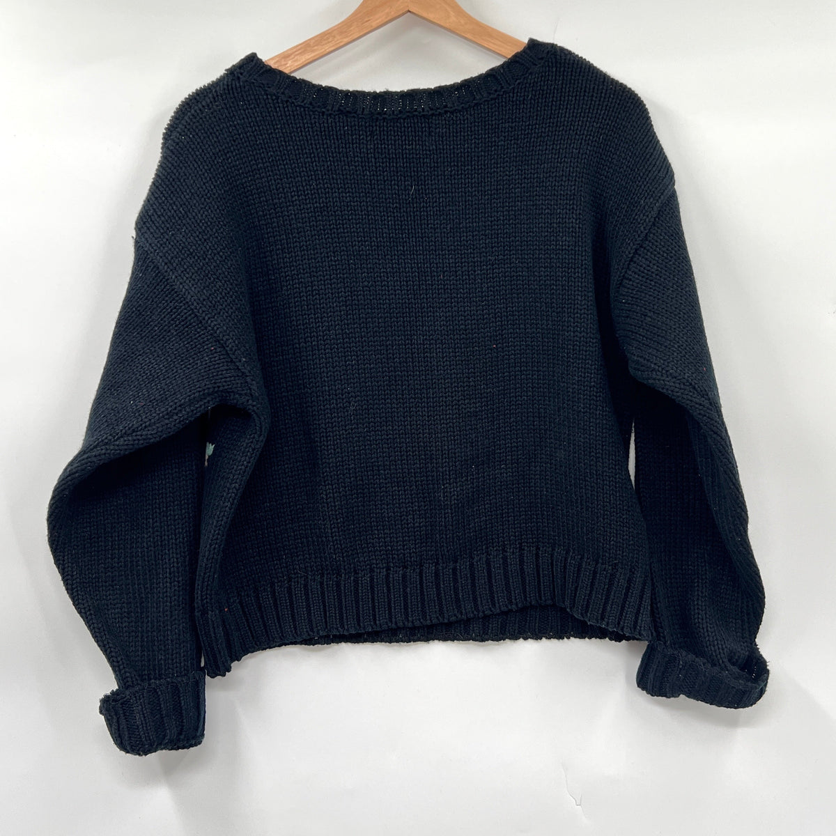 Vintage Impromptu Floral Acrylic Sweater