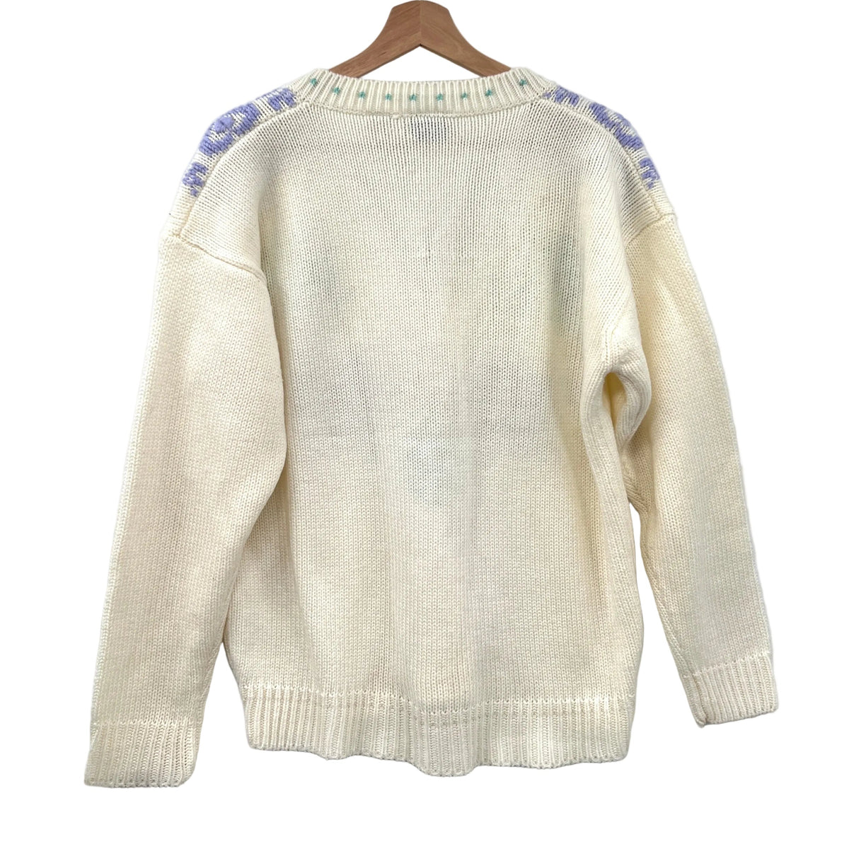 Vintage Separate Acrylic V-neck Sweater