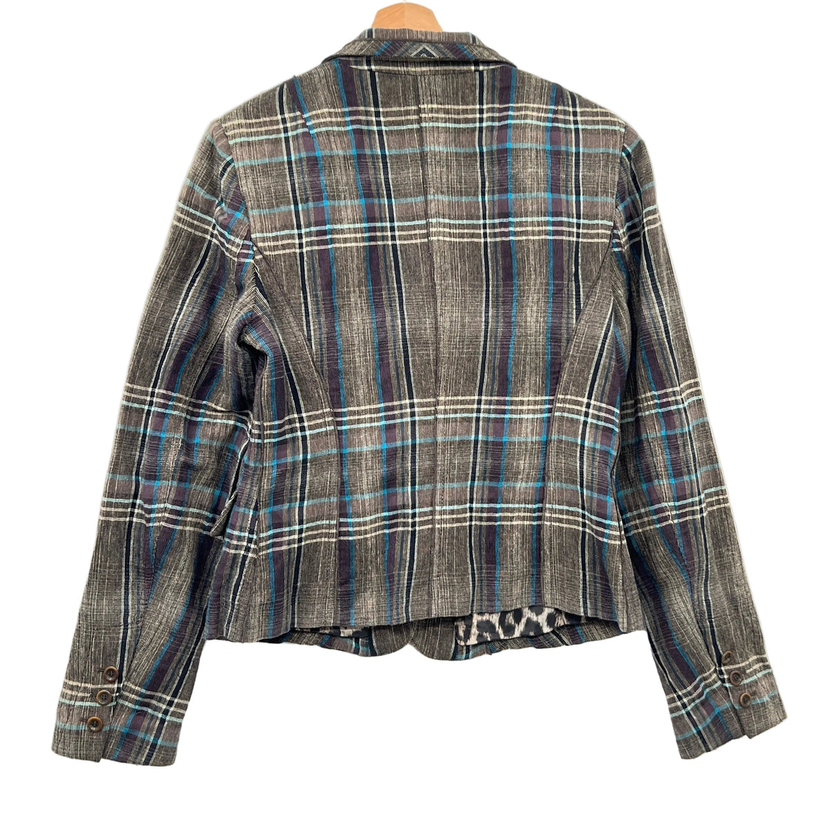 Marc Aurel Wool Blend Plaid Blazer