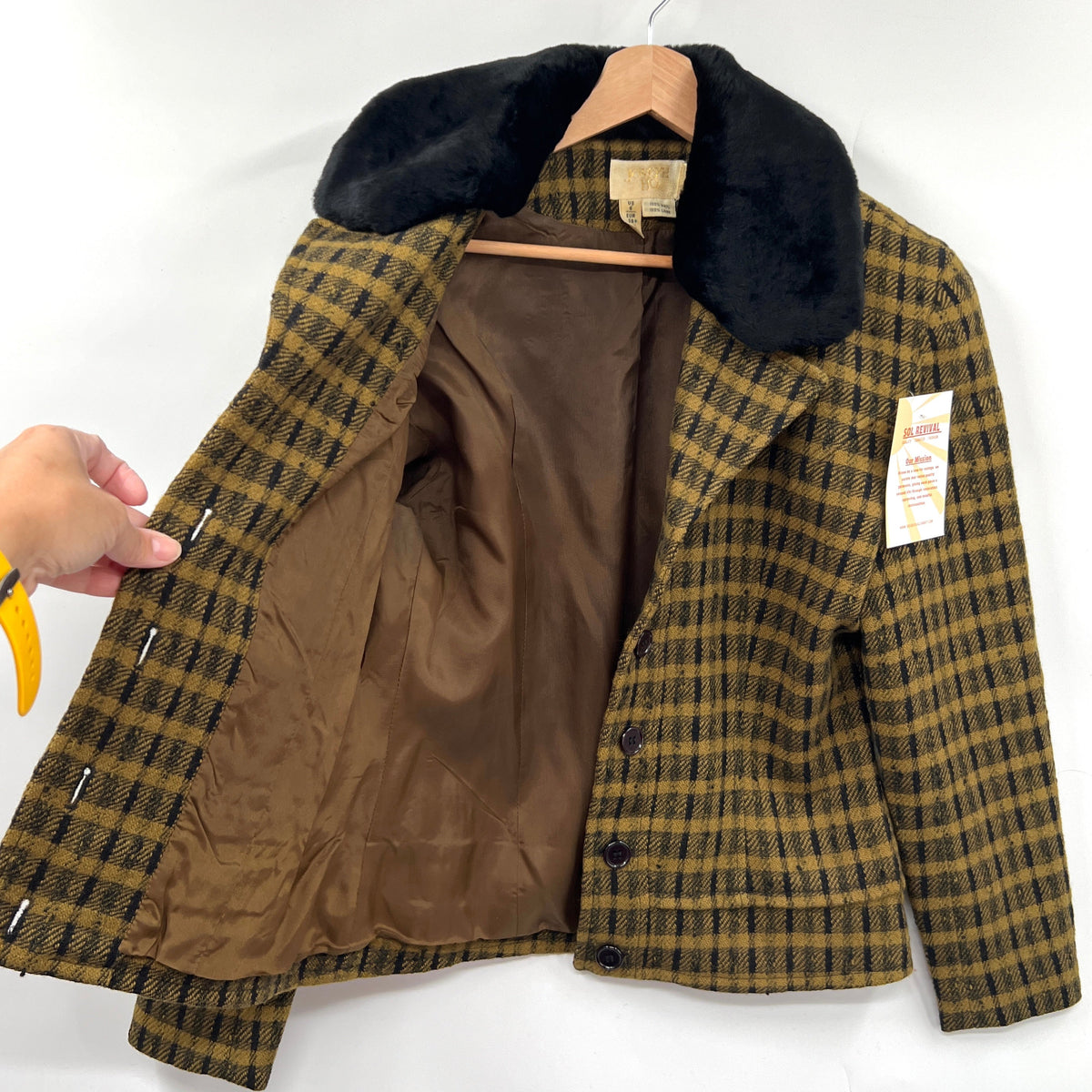 Vintage Joseph Ho Wool Collared Fitted Blazer