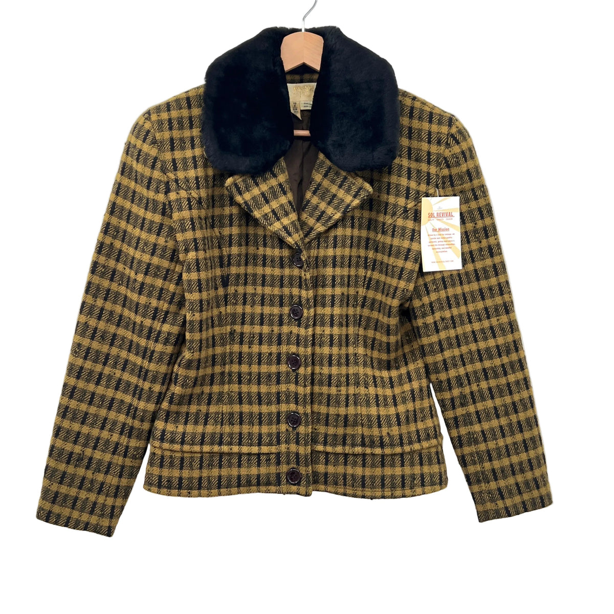 Vintage Joseph Ho Wool Collared Fitted Blazer