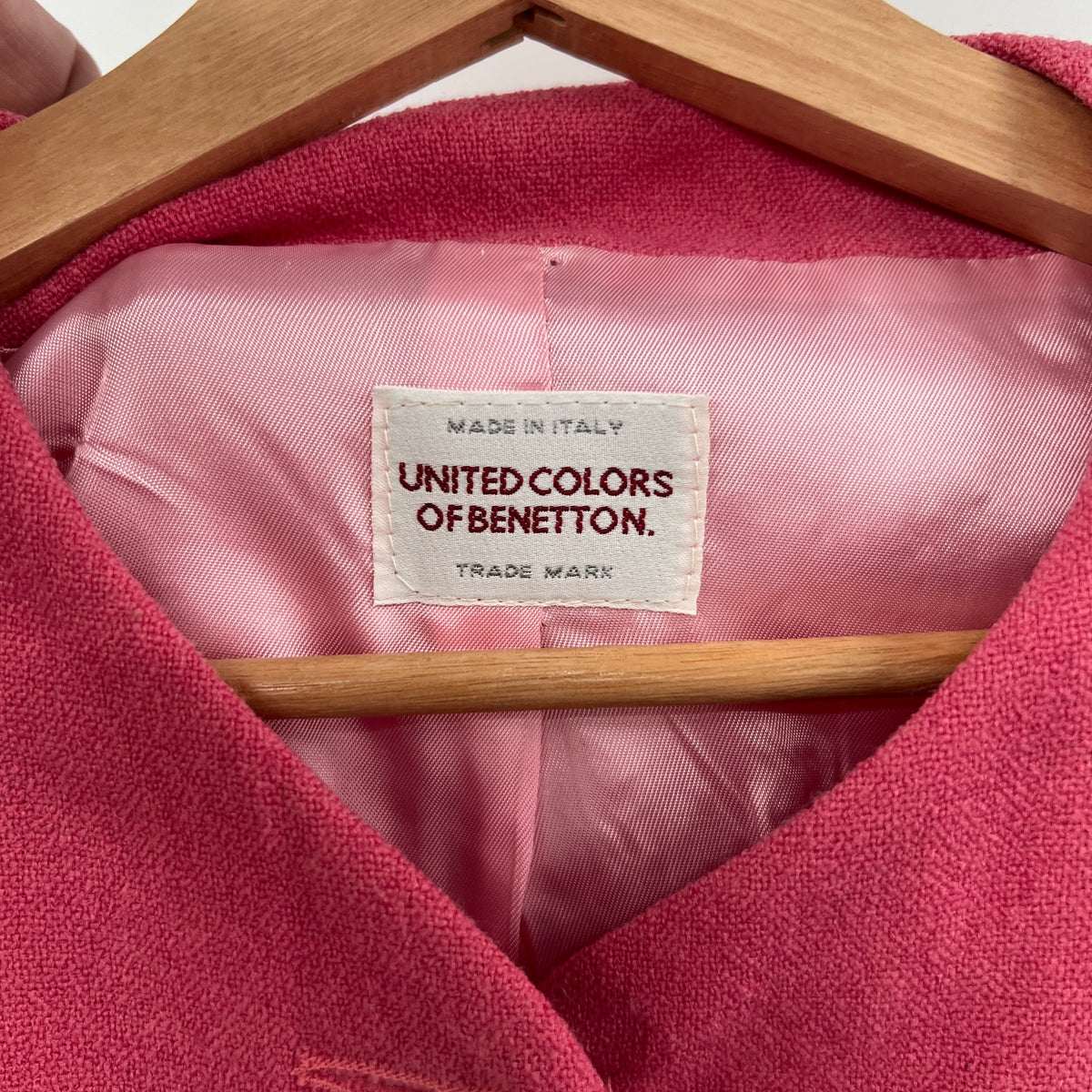 Vintage Benetton Wool Blend Cropped Blazer