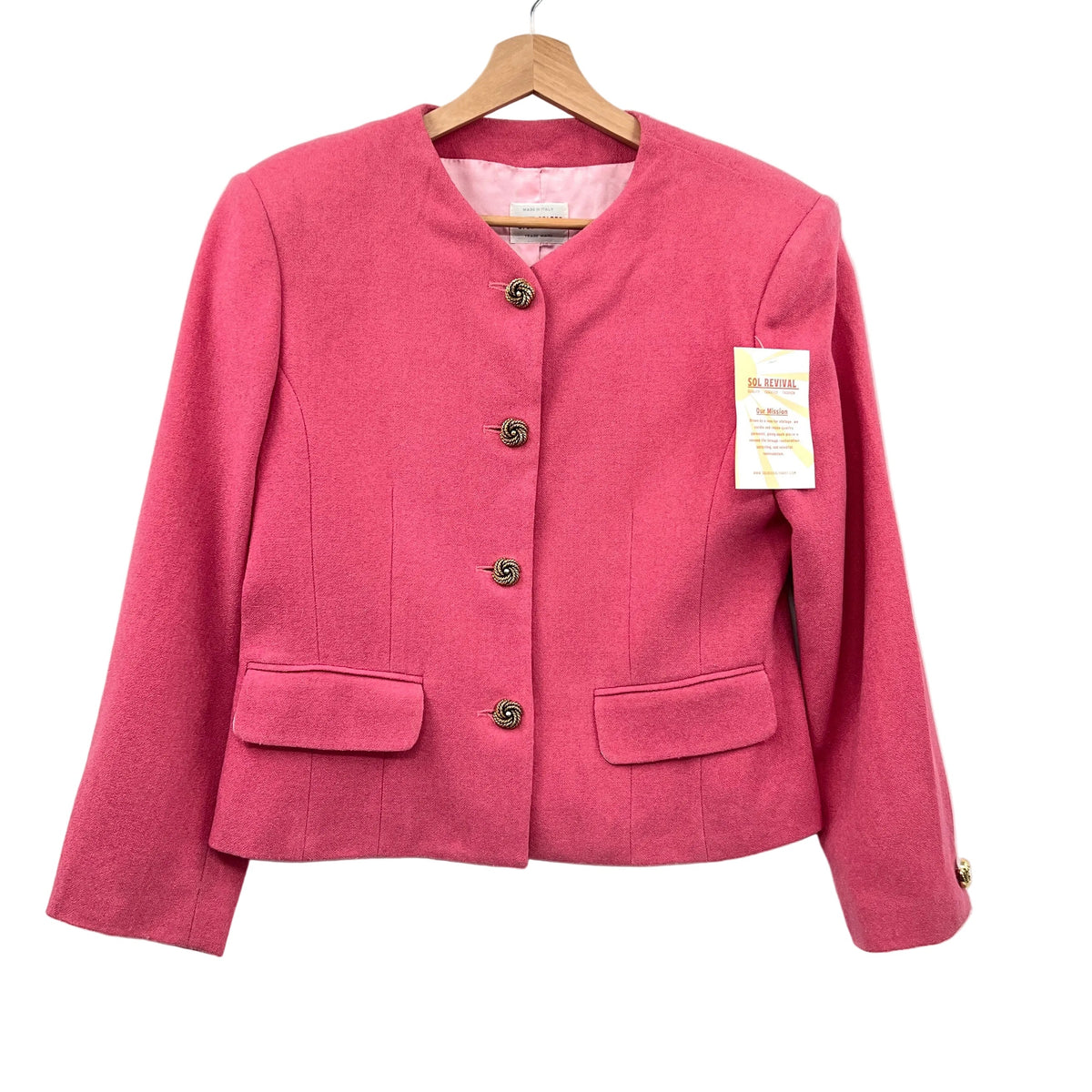 Vintage Benetton Wool Blend Cropped Blazer