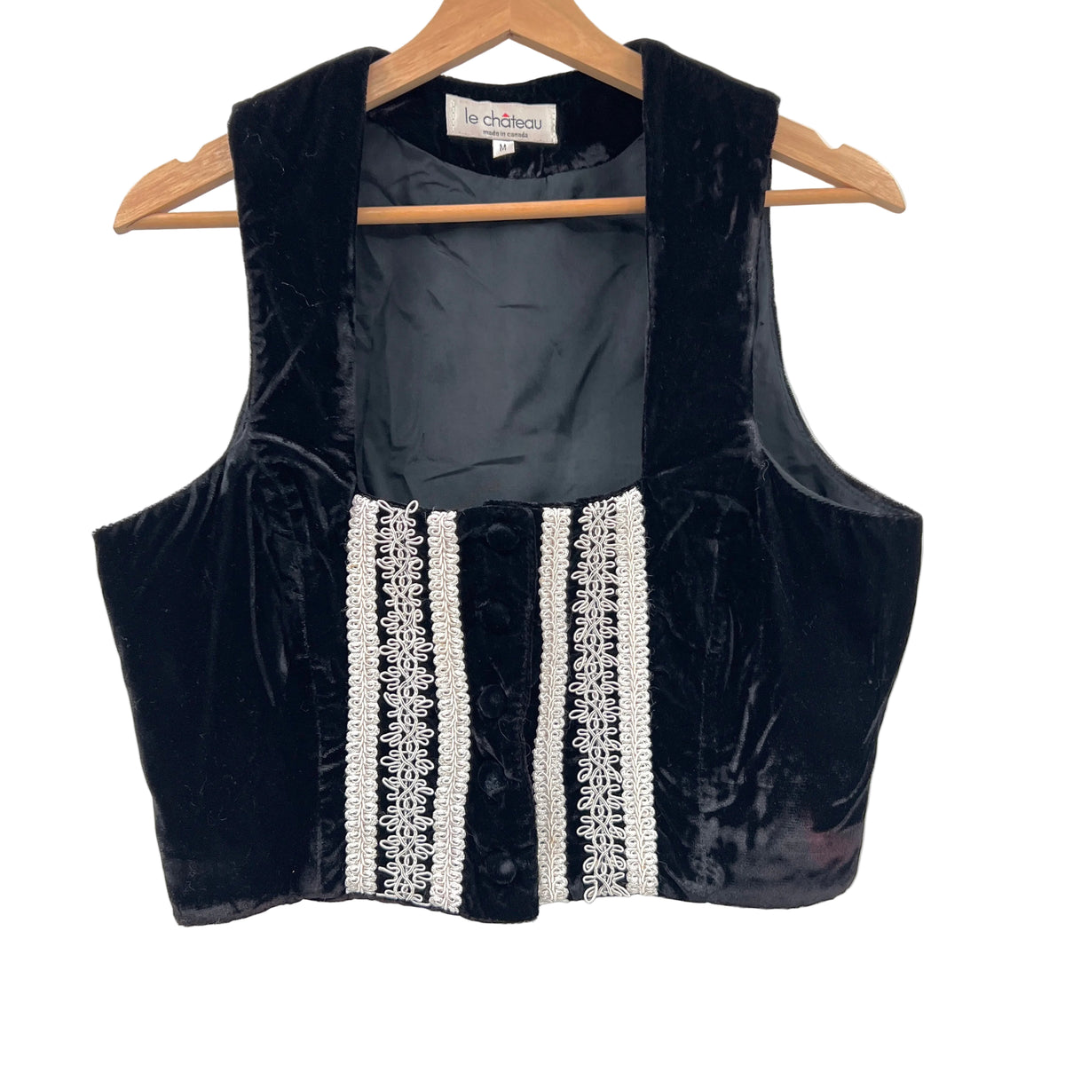 Vintage Le Chateau Velvet Corset Style Vest