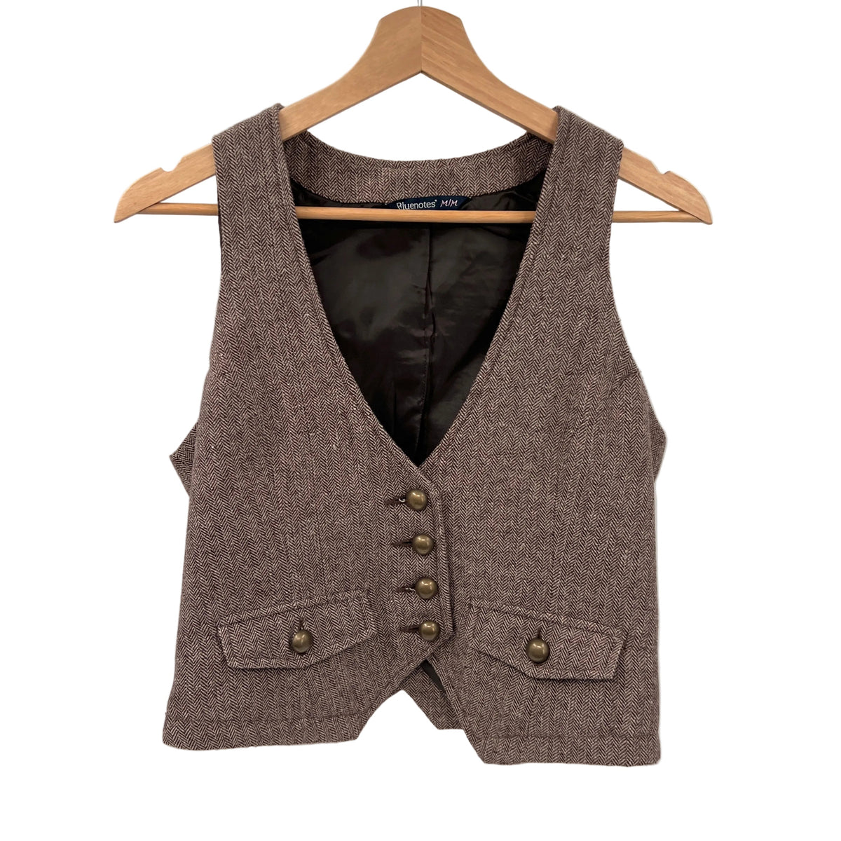 Y2K Bluenotes Wool Blend Fitted Vest