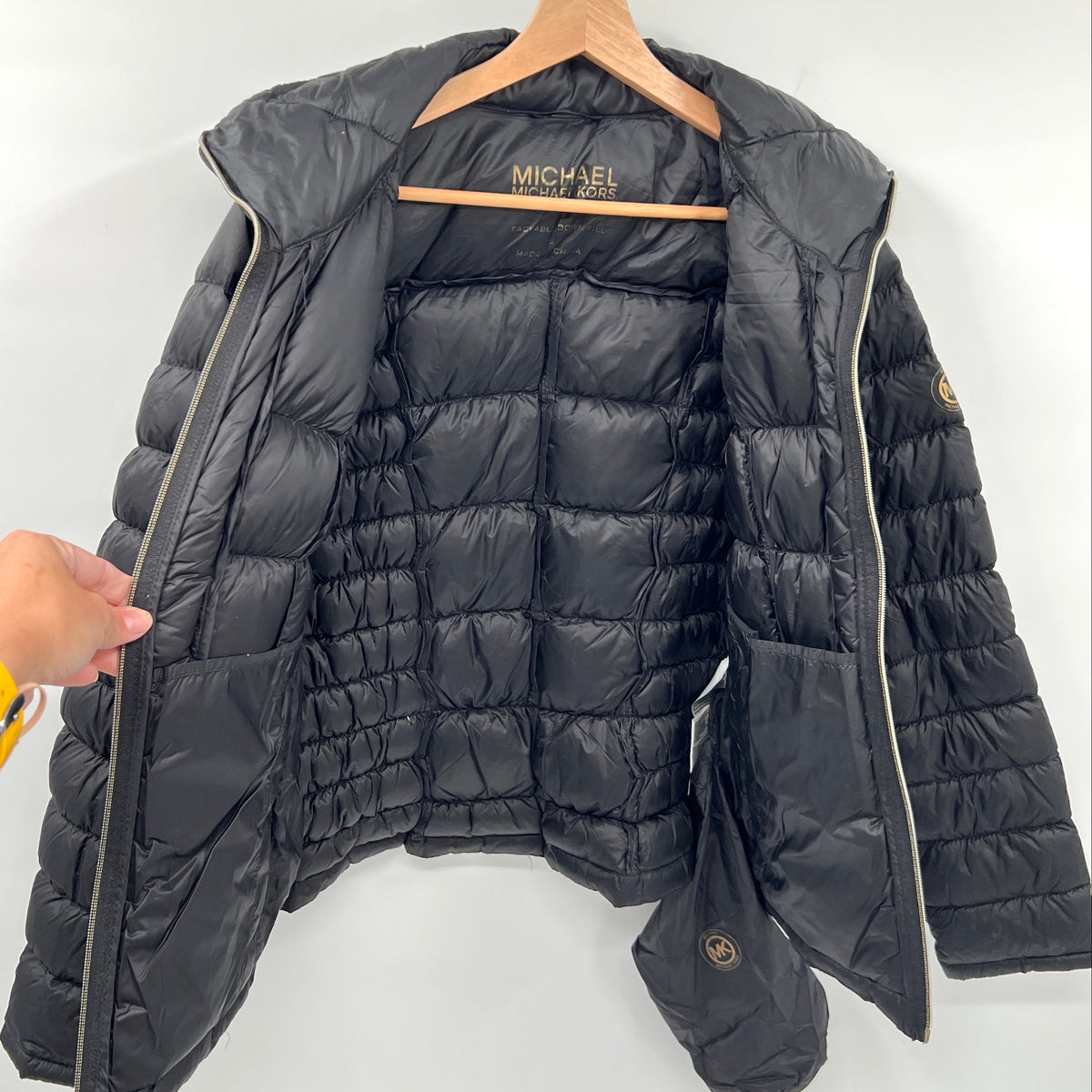 Michael Kors Packable Down Fill Light Jacket