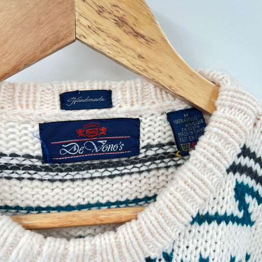 Vintage Handmade Southwestern Style Knit Sweater