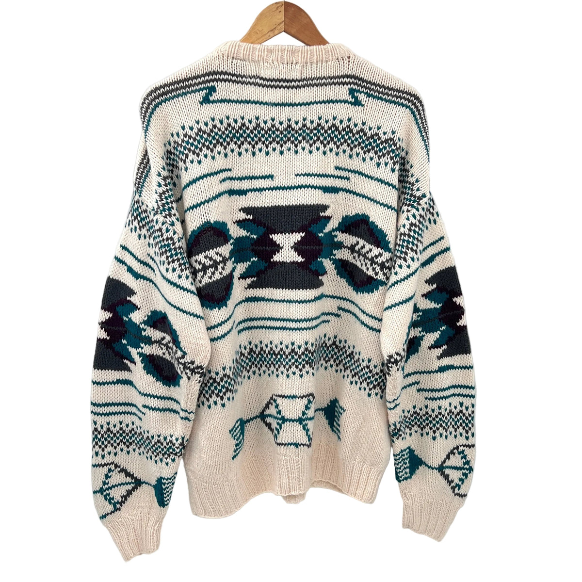 Vintage Handmade Southwestern Style Knit Sweater