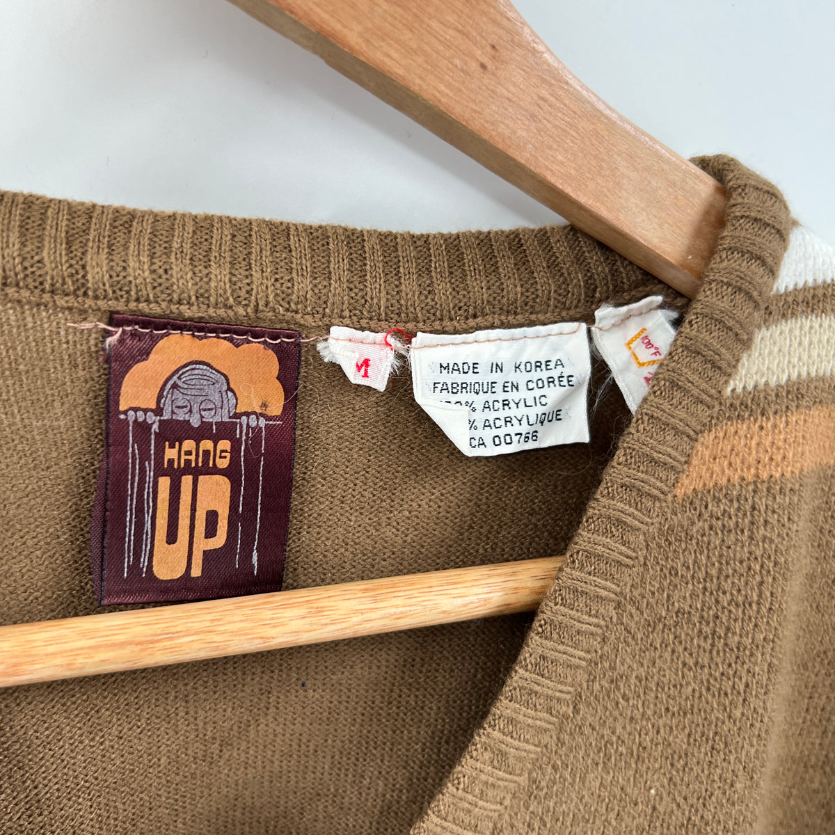 Vintage 70s Hang Up V-neck Sweater Vest
