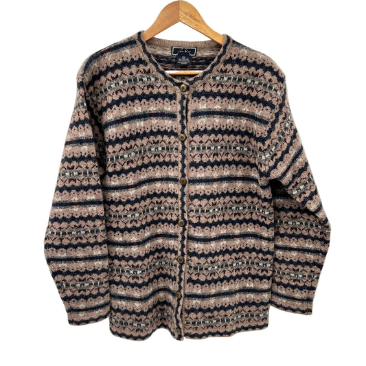 Vintage Item & co Fair Isle Style Wool Cardigan
