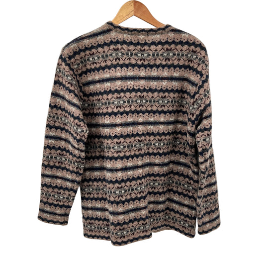 Vintage Item & co Fair Isle Style Wool Cardigan