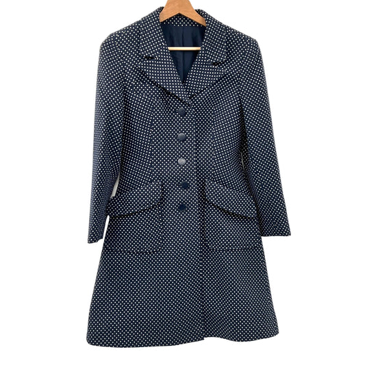 Vintage Britta Modell Rayon Polka Dots Coat