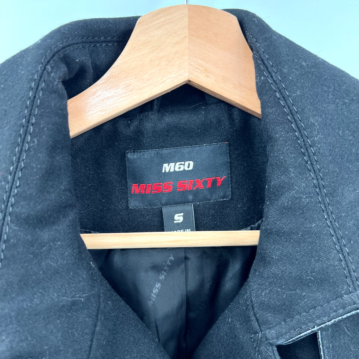 Y2K Miss Sixty Double Brested Wool Blend Coat