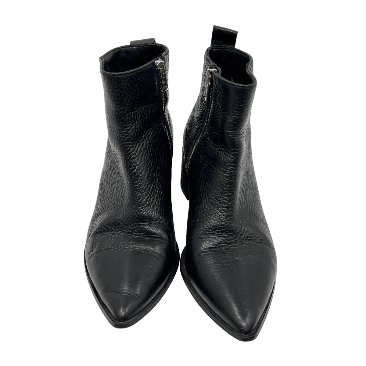 Eileen Fisher Pointy Toe Leather Ankle Boots