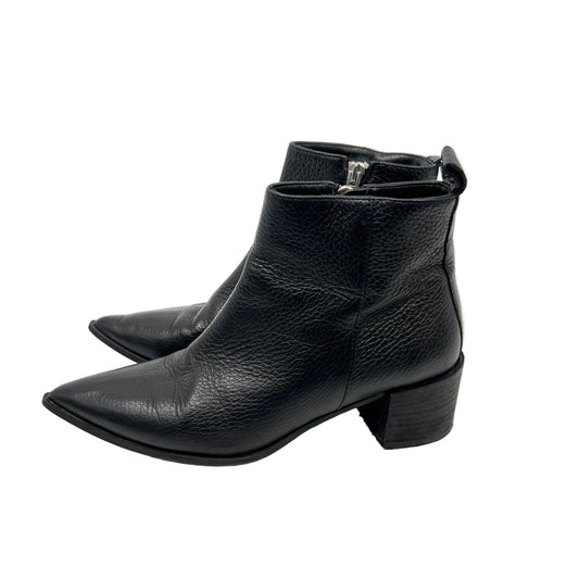Eileen Fisher Pointy Toe Leather Ankle Boots