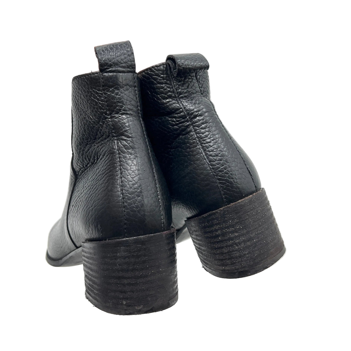 Eileen Fisher Pointy Toe Leather Ankle Boots