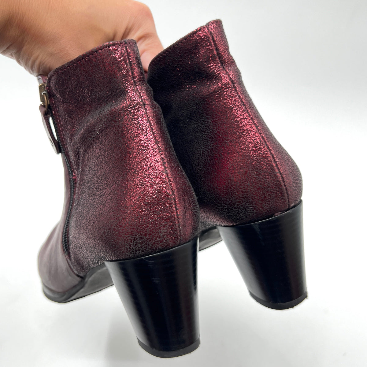 Karston Air Leather Ankle Heels Boots
