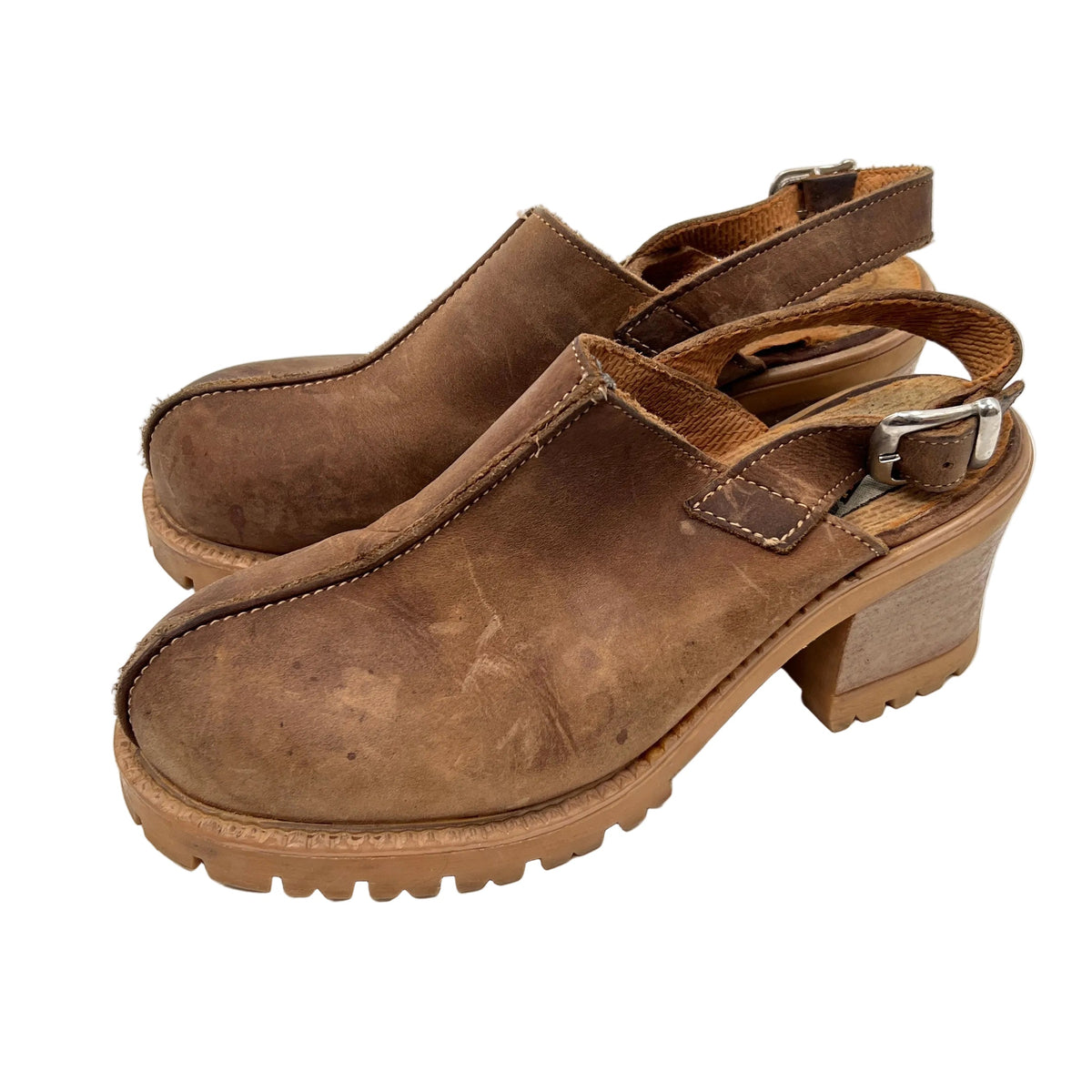Vintage Aldo Leather Sling Back Mule Shoes