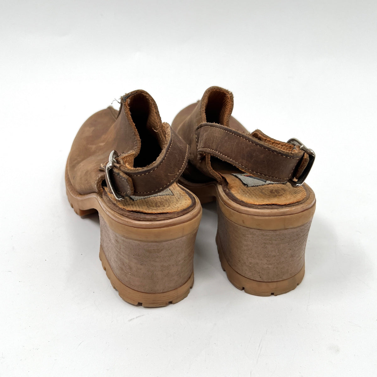 Vintage Aldo Leather Sling Back Mule Shoes