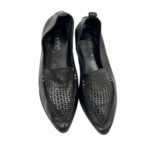 Bueno Lazer Cut Pointy Leather Flats Shoes