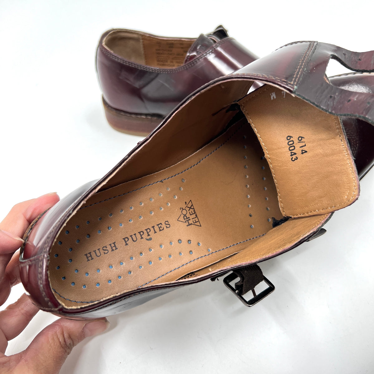 Hush Puppies Patent Leather Monkstrap Loafer Shoes