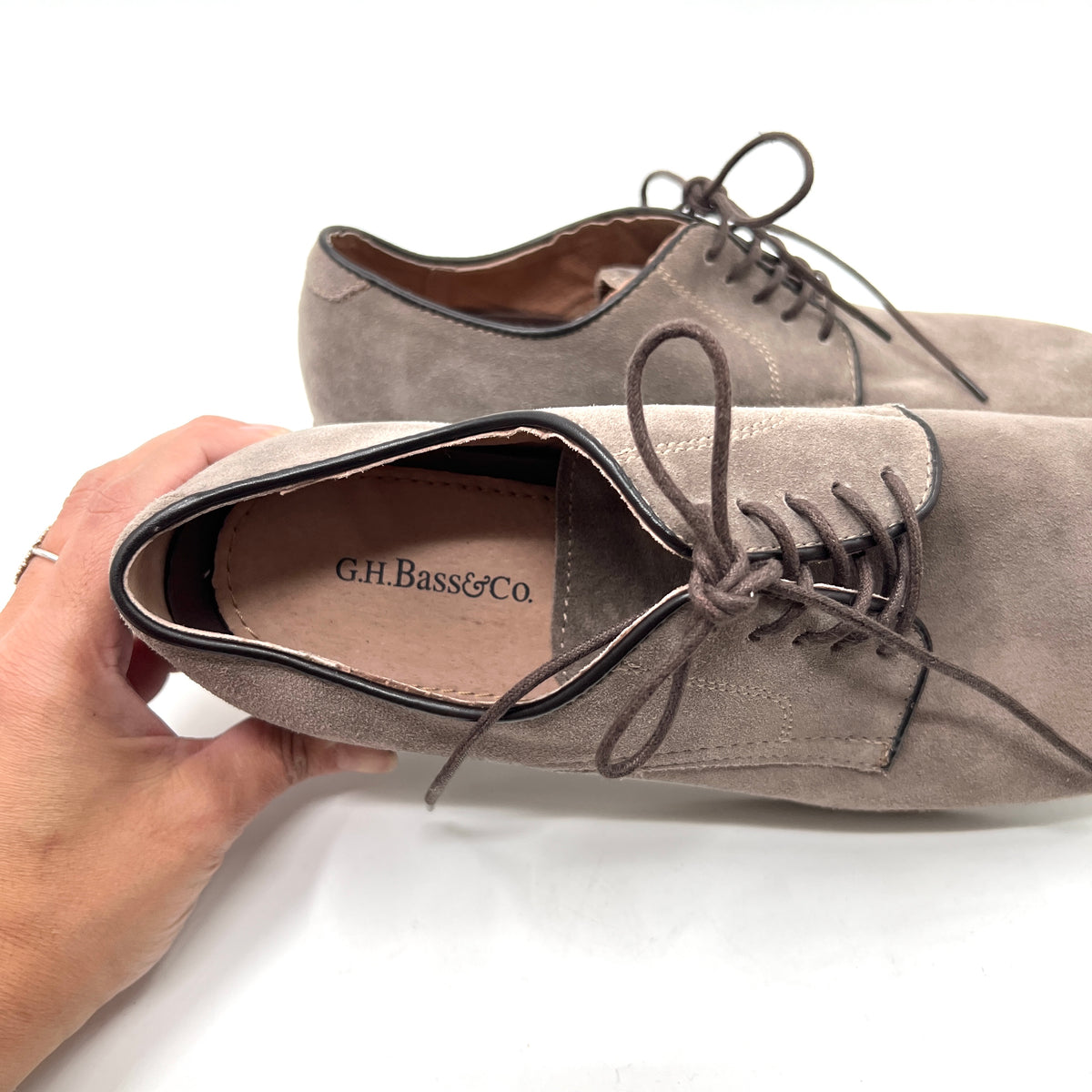 G.H. Bass & co. Suede Leather Derby Shoes