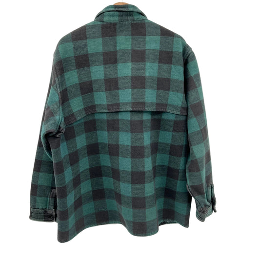 Vintage Workpro Distressed Cotton Flannel Shirt Jacket